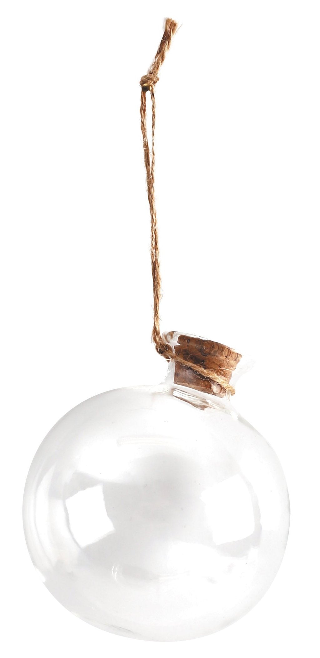 Boule de noël en verre - 8x11cm