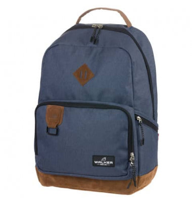 Walker Pure Eco - Sac à dos Casual et Urban Bleu Foncé- 2 compartiments