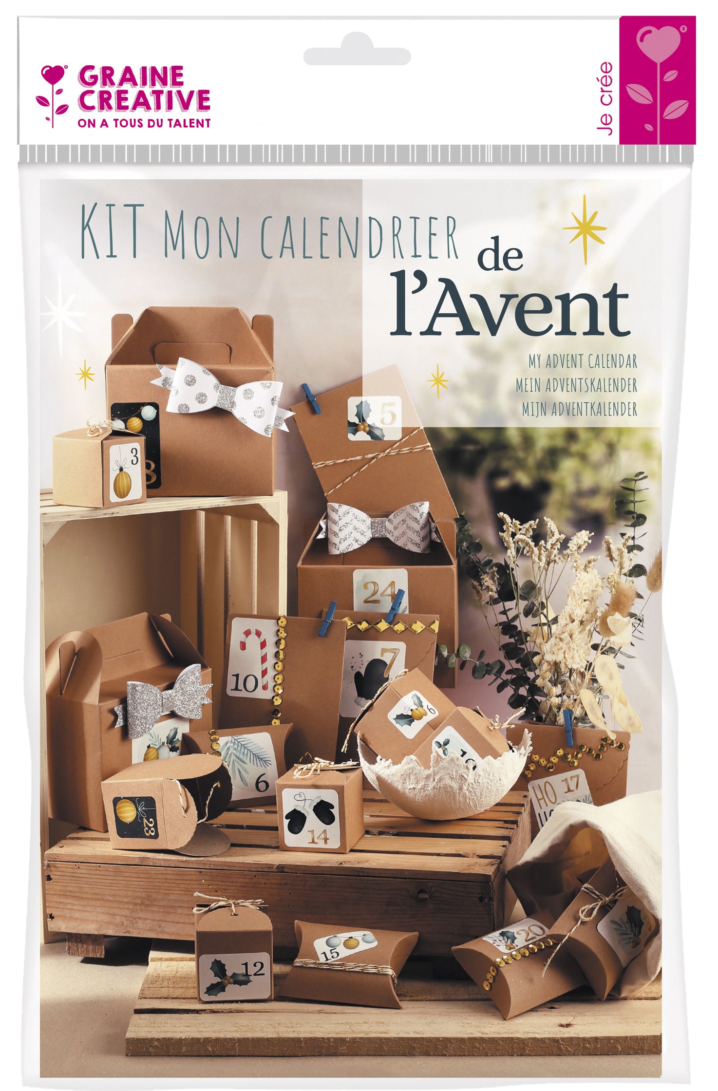 KIT CALENDRIER DE L'AVENT 24 BOITES